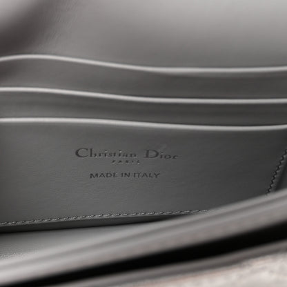 Christian Dior Metallic Lambskin Cannage Mini My Dior Top Handle Clutch Silver 6 of 10