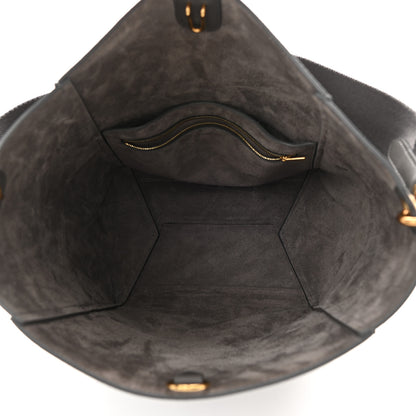 Celine Soft Grained Calfskin Sangle Bucket Bag Grey 5 of 9