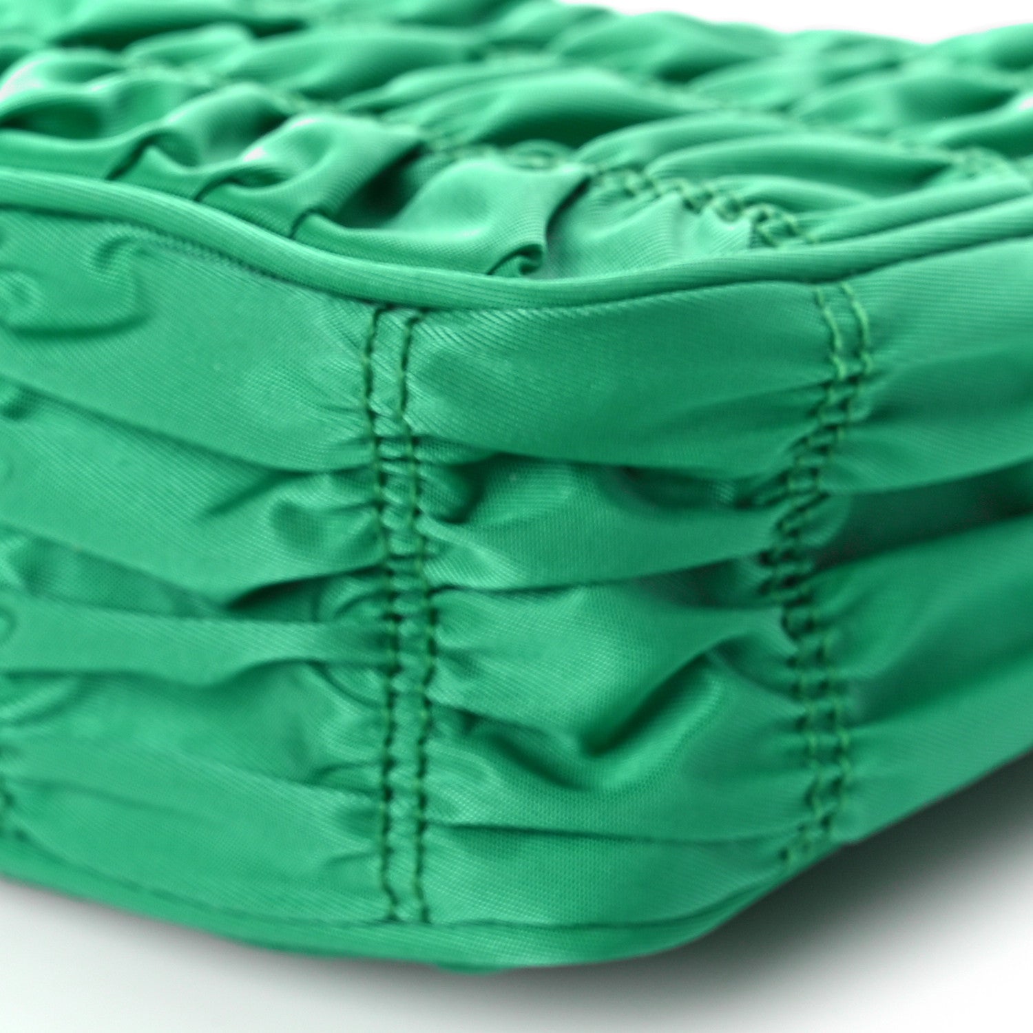 Prada Tessuto Nylon Gaufre Shoulder Bag Menta 8 of 8