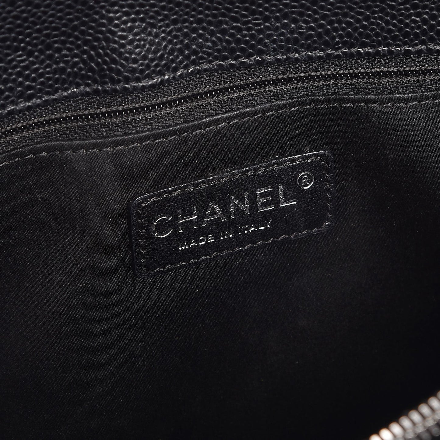 Caviar Quilted Grand Shopping Tote GST Black