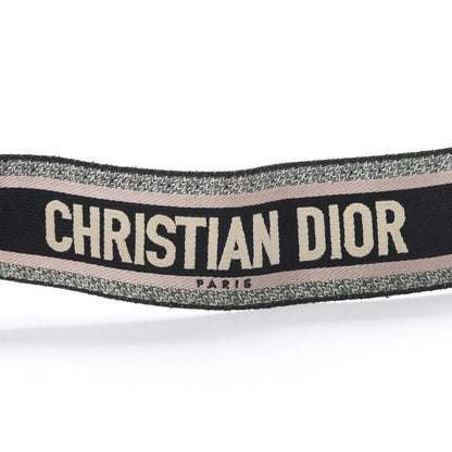 Christian Dior Canvas Embroidered Shoulder Strap Rose Multicolor 3 of 6