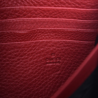 Gucci Calfskin GG Marmont Chain Wallet Vulcanic Red 6 of 8