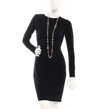 Chanel Pearl CC Long Necklace Light Gold 2 of 6