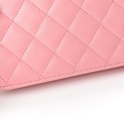 Chanel Lambskin Quilted Trendy CC Wallet On Chain WOC Pink 11 of 12