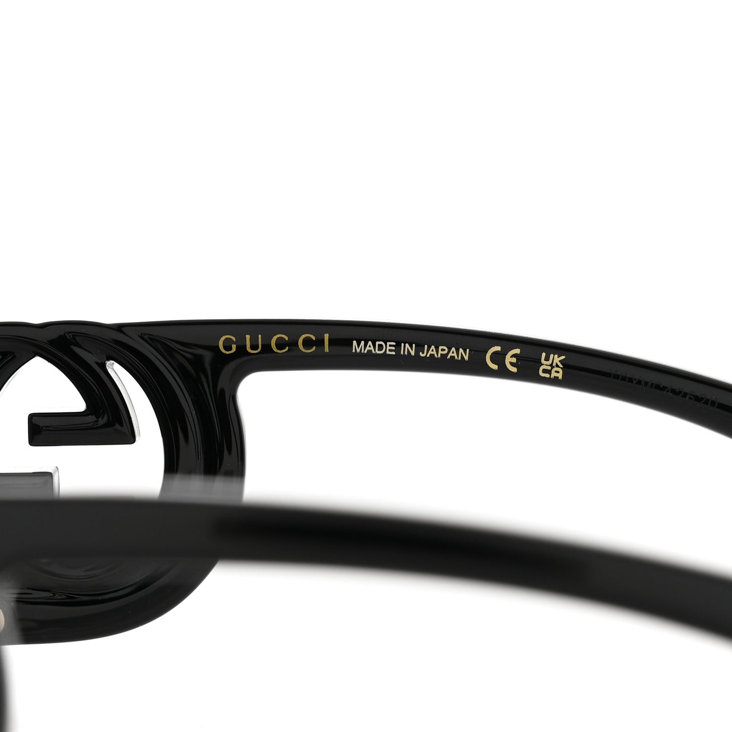 Acetate Chaise Rectangle Frame Sunglasses GG1325S Black
