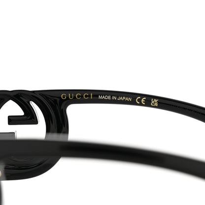 Gucci Acetate Chaise Rectangle Frame Sunglasses GG1325S Black 5 of 8
