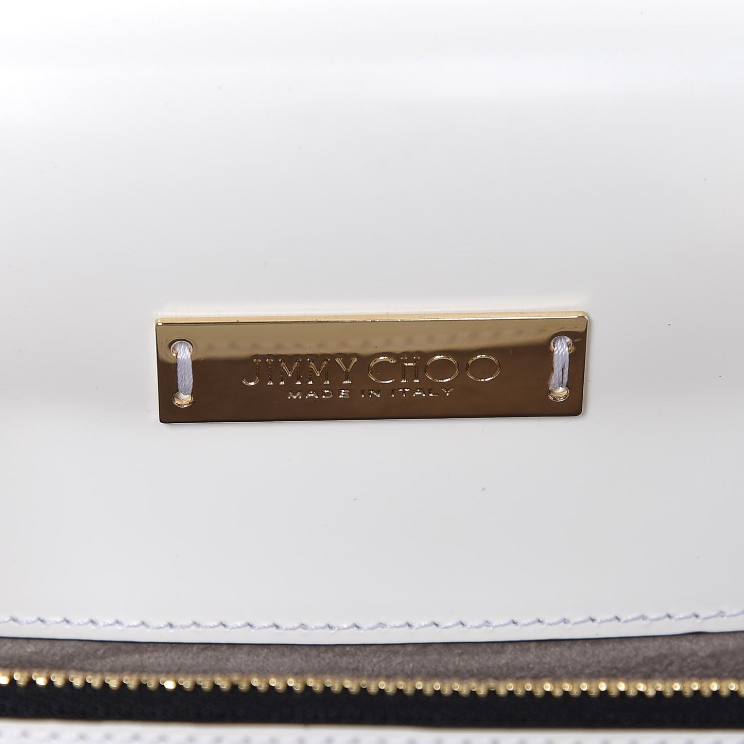 Smooth Pebbled Calfskin Amie Top Handle Bag White