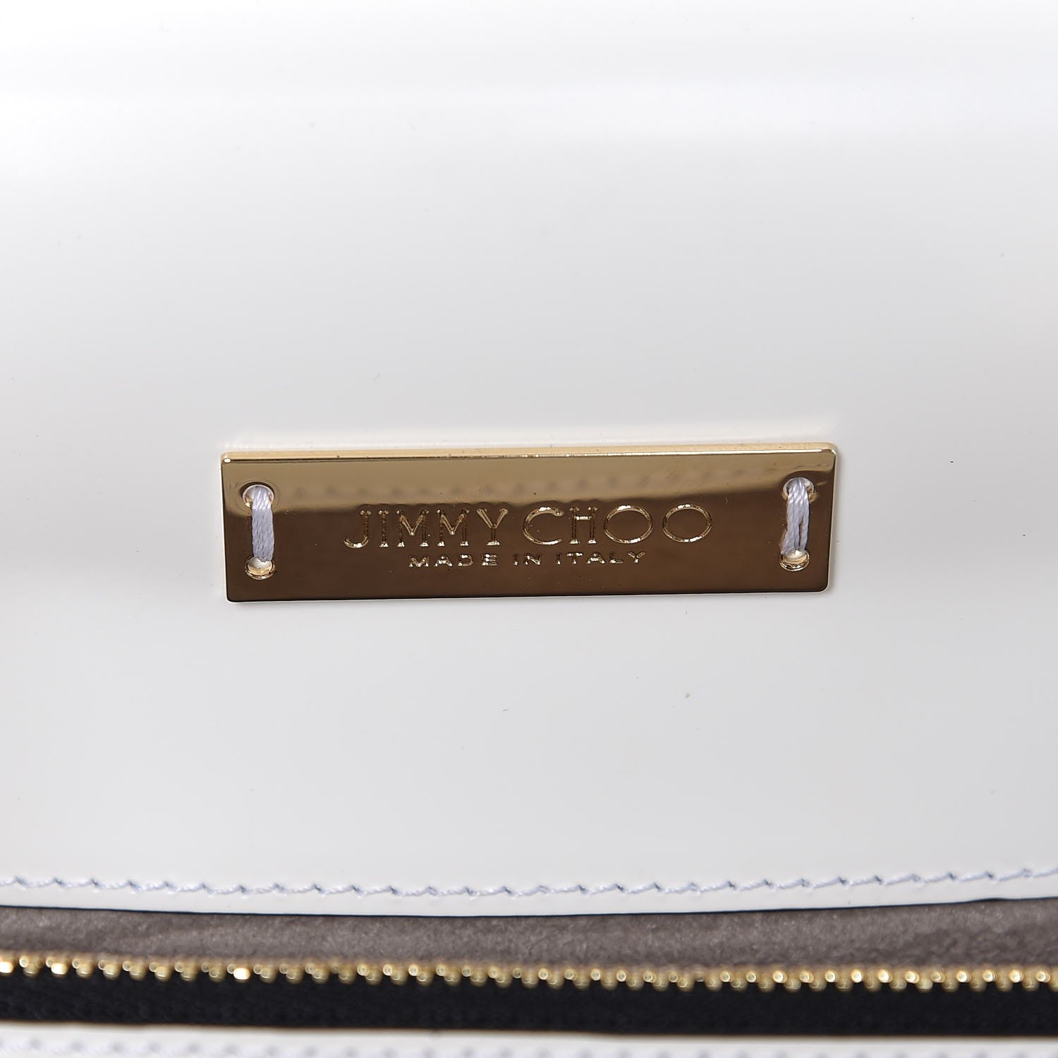Jimmy Choo Smooth Pebbled Calfskin Amie Top Handle Bag White 6 of 7