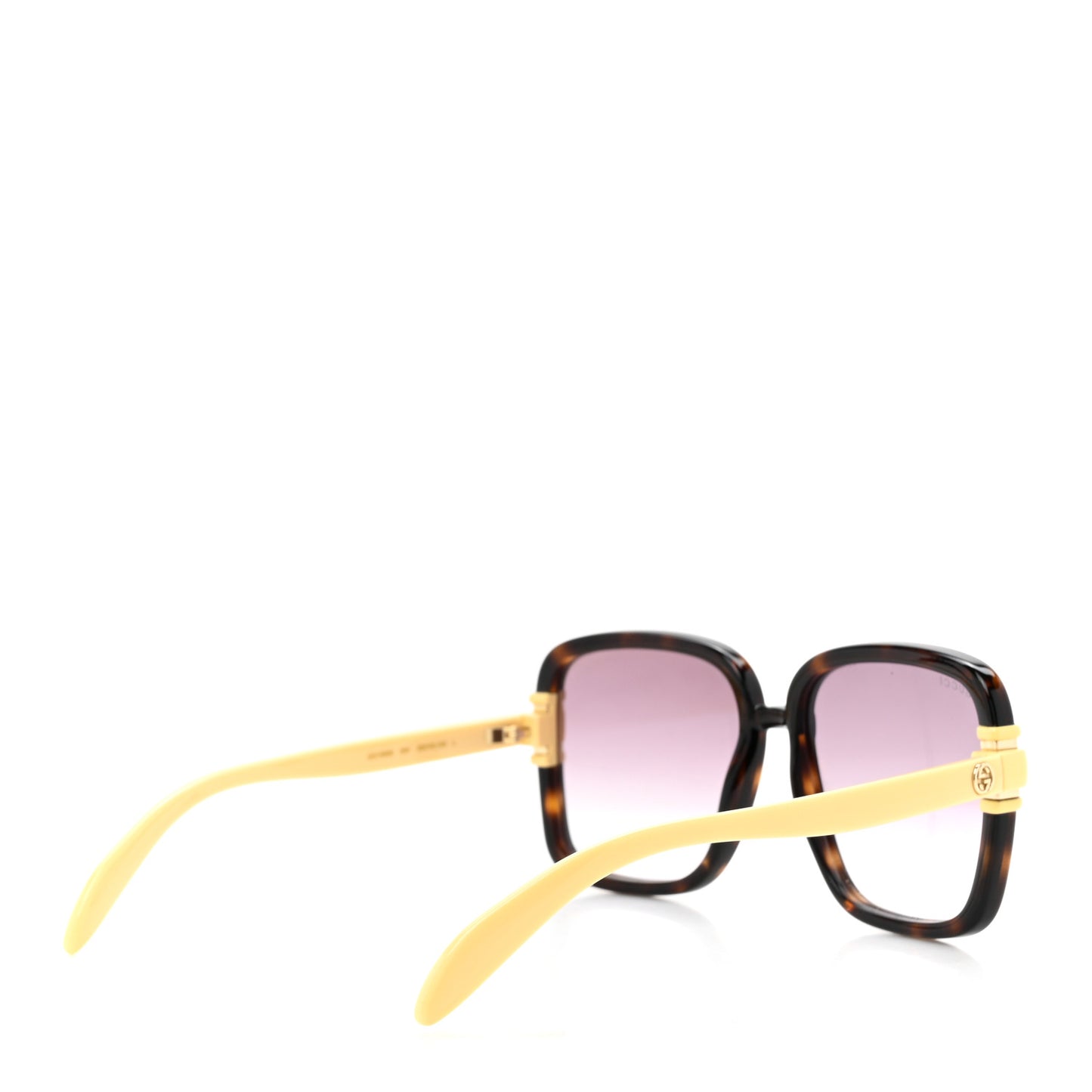 Acetate Interlocking G Square Sunglasses GG1066S Tortoise Beige