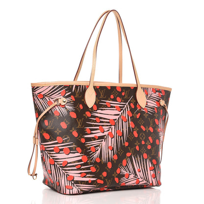 Louis Vuitton Monogram Jungle Dots Neo Neverfull MM Sugar Pink Poppy 4 of 8