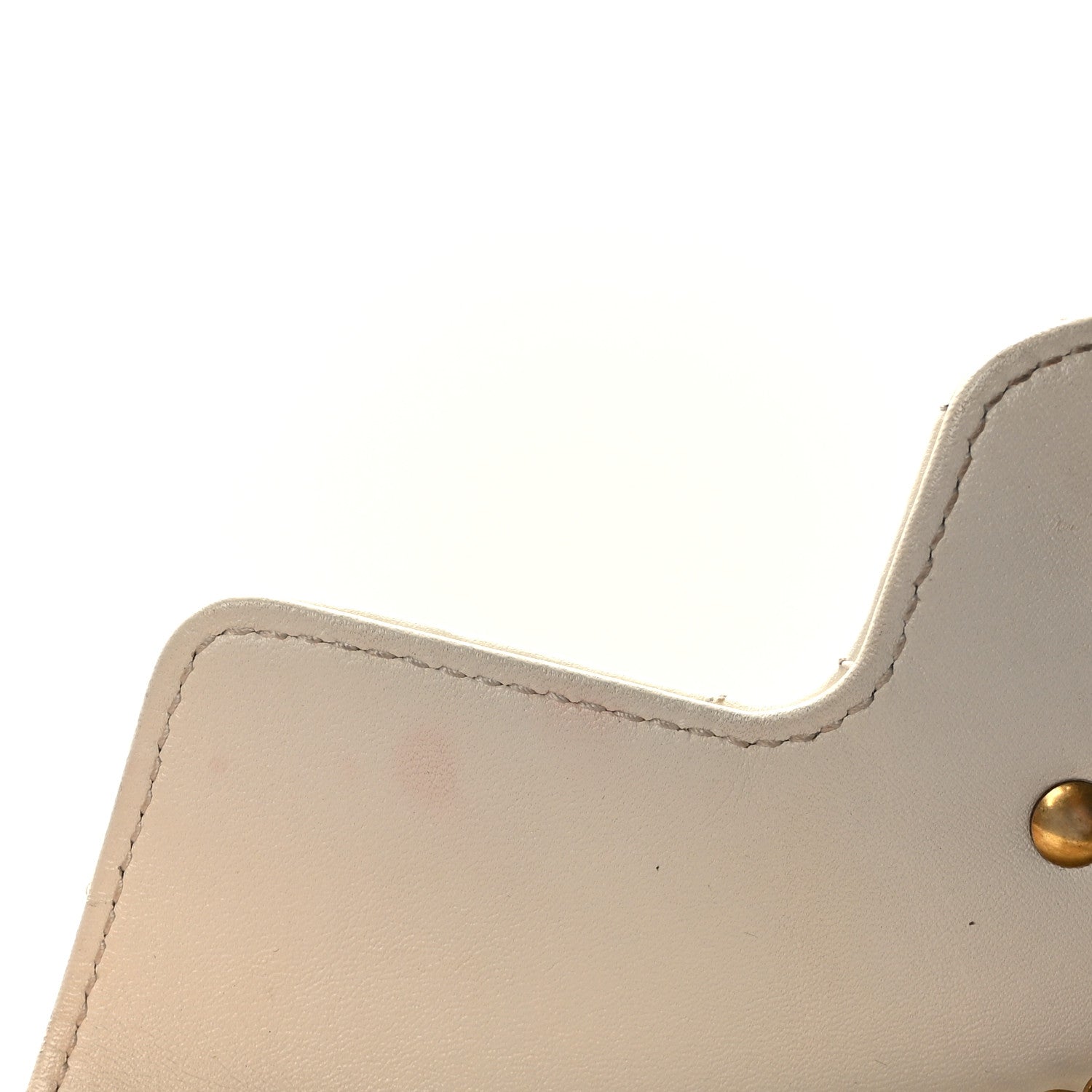 Gucci Calfskin Matelasse Super Mini GG Marmont Shoulder Bag White 10 of 11