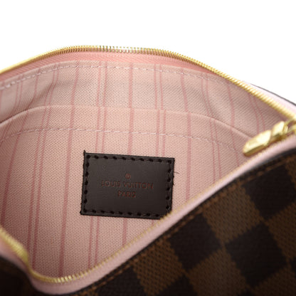Louis Vuitton Damier Ebene Neverfull MM GM Pochette Rose Ballerine 6 of 7