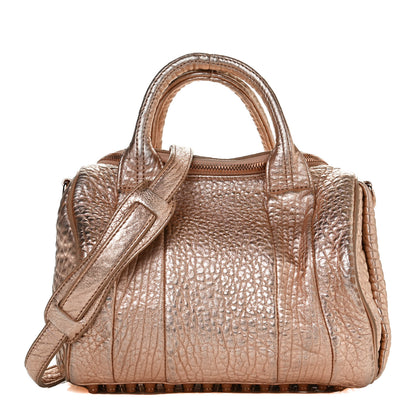 Alexander Wang Metallic Pebbled Lambskin Rockie Rose Gold Hardware 1 of 11