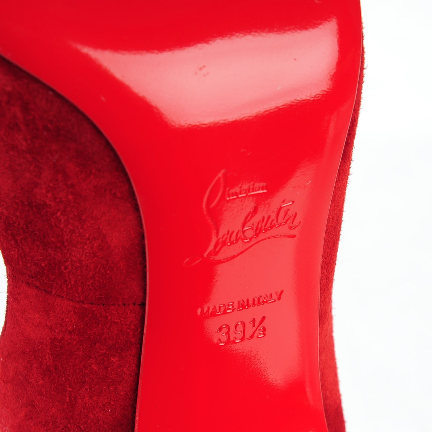 Suede Victorina 100 Pumps 39.5 Carmin