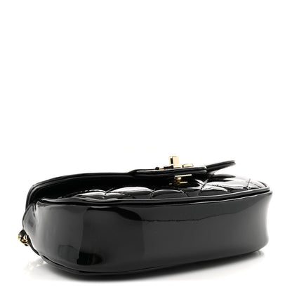 Chanel Patent Calfskin Quilted Mini Clutch Black 4 of 10