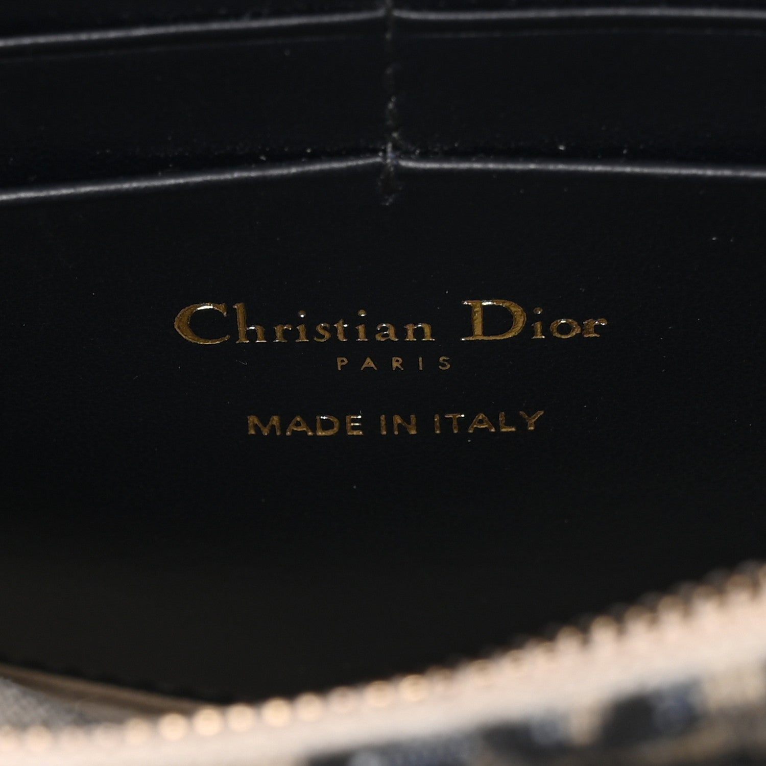 Christian Dior Oblique Saddle Chain Pouch Blue 6 of 11