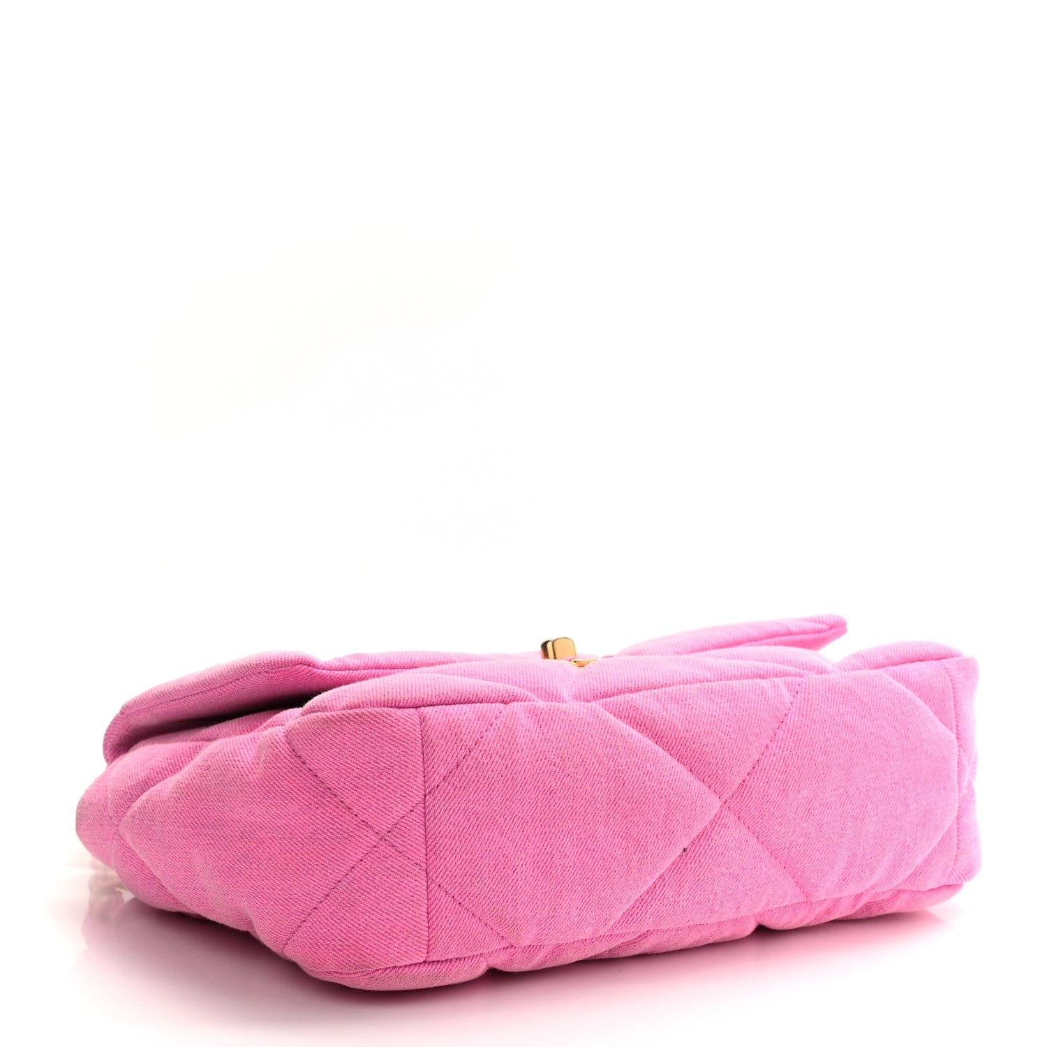 Chanel Denim Quilted Medium Chanel 19 Flap Neon Pink 4 of 10