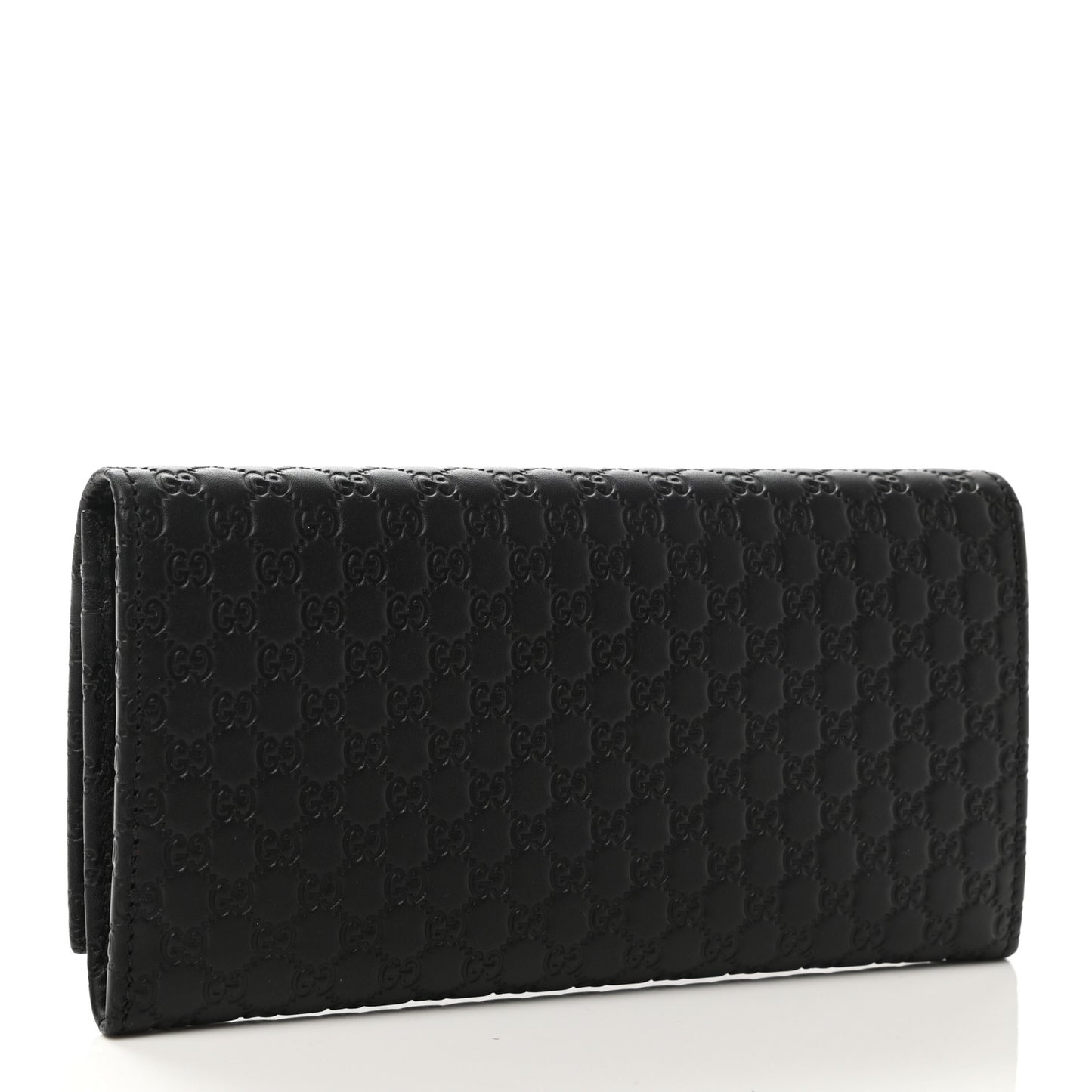 Soft Microguccissima Continental Wallet Black