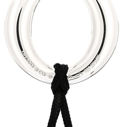 Tiffany Sterling Silver Elsa Peretti Sevillana Circle Cord Necklace 4 of 4