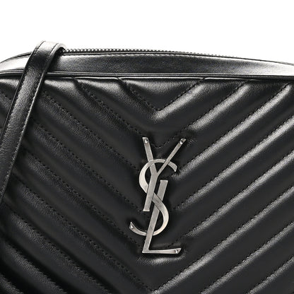 Saint Laurent Calfskin Matelasse Monogram Lou Camera Bag Black 8 of 11