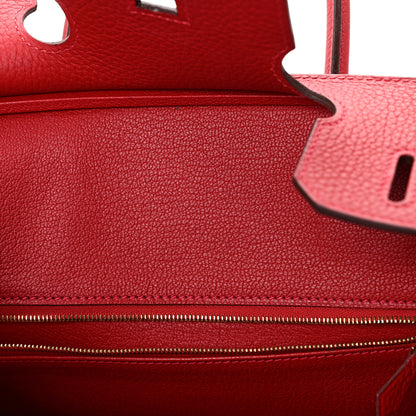 Hermes Togo Birkin 30 Rouge Casaque 12 of 12