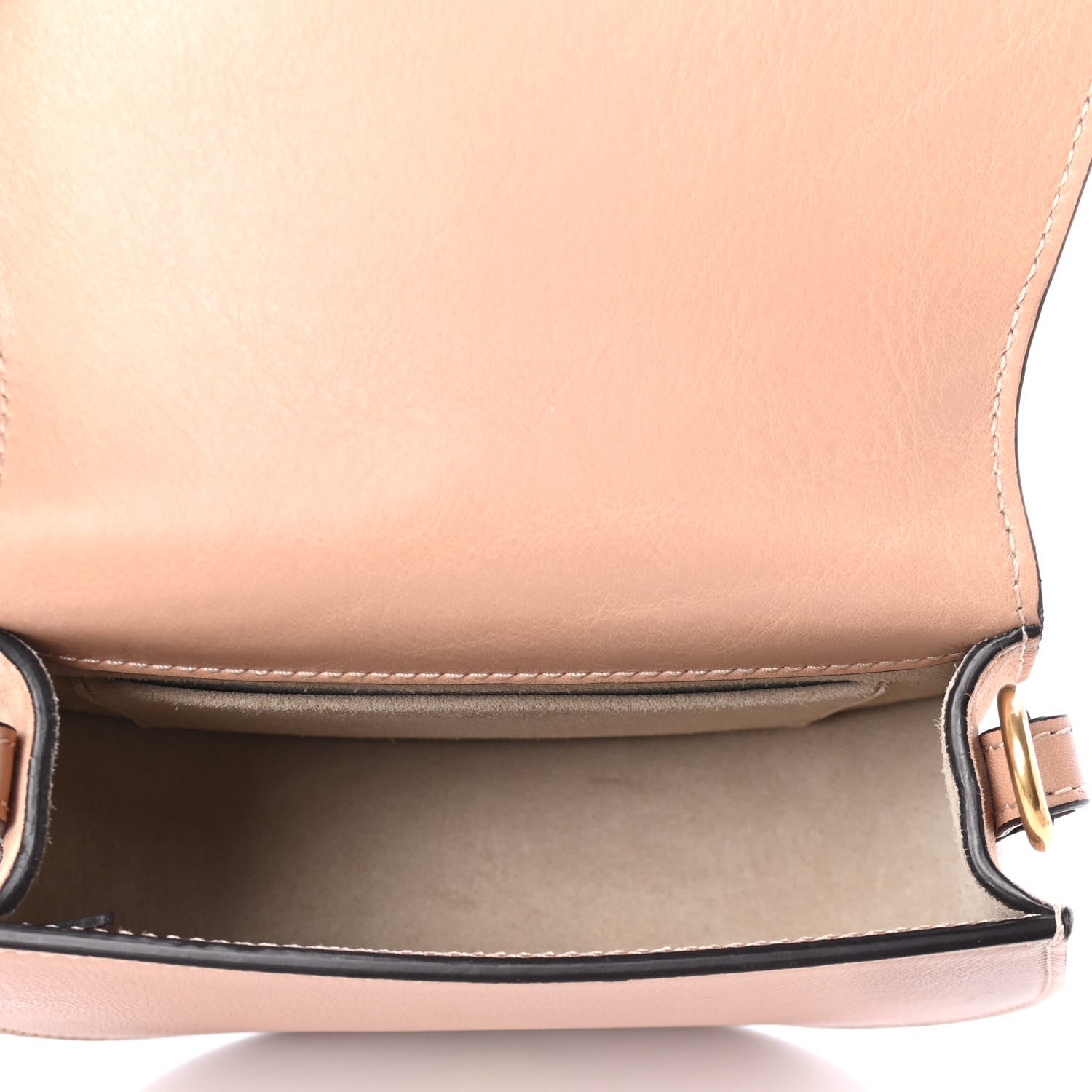Chloe Calfskin Suede Small Nile Bracelet Bag Biscotti Beige 4 of 4
