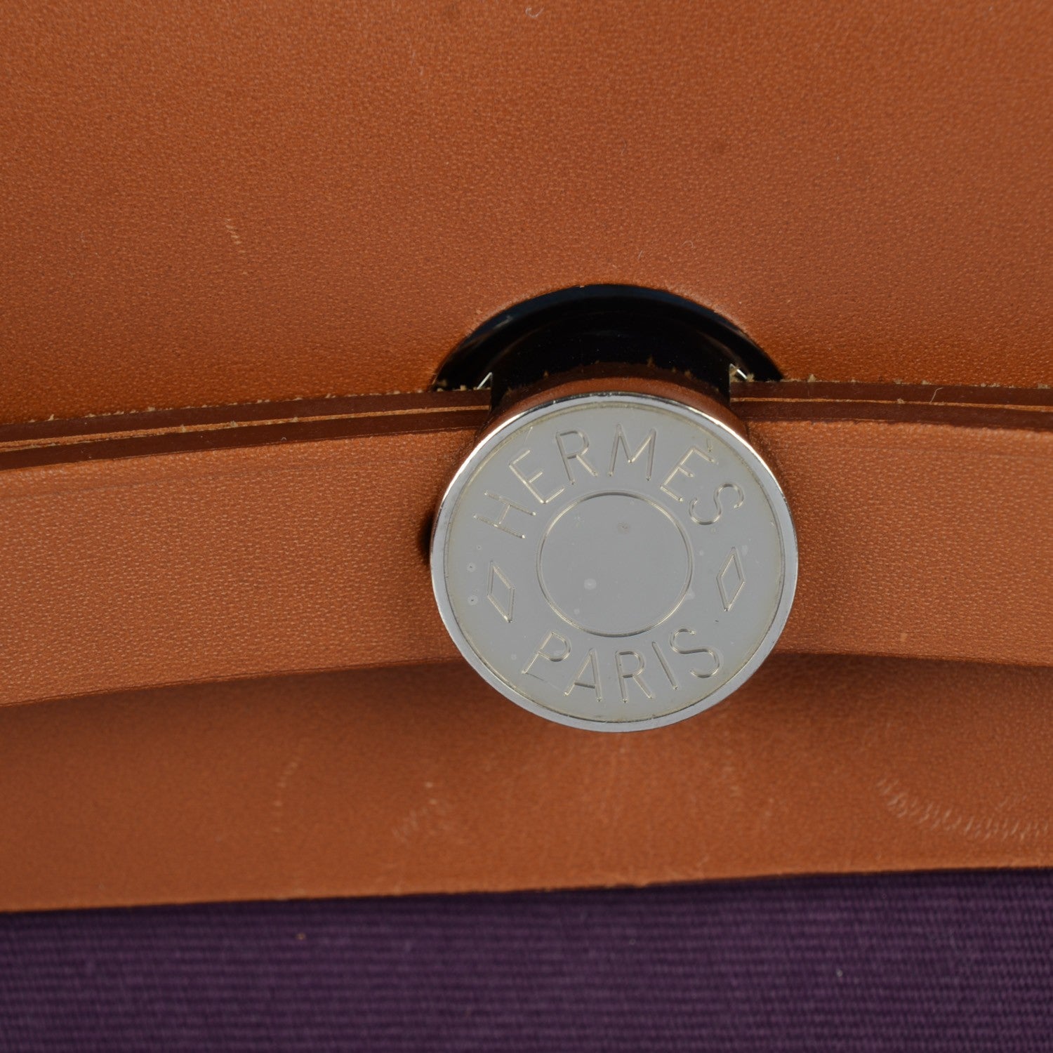 Hermes Vache Hunter Toile Herbag Zip 31 PM Fauve Cassis 11 of 18