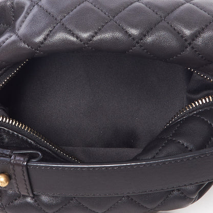 Chanel Lambskin Quilted Small Hobo Black 6 of 9