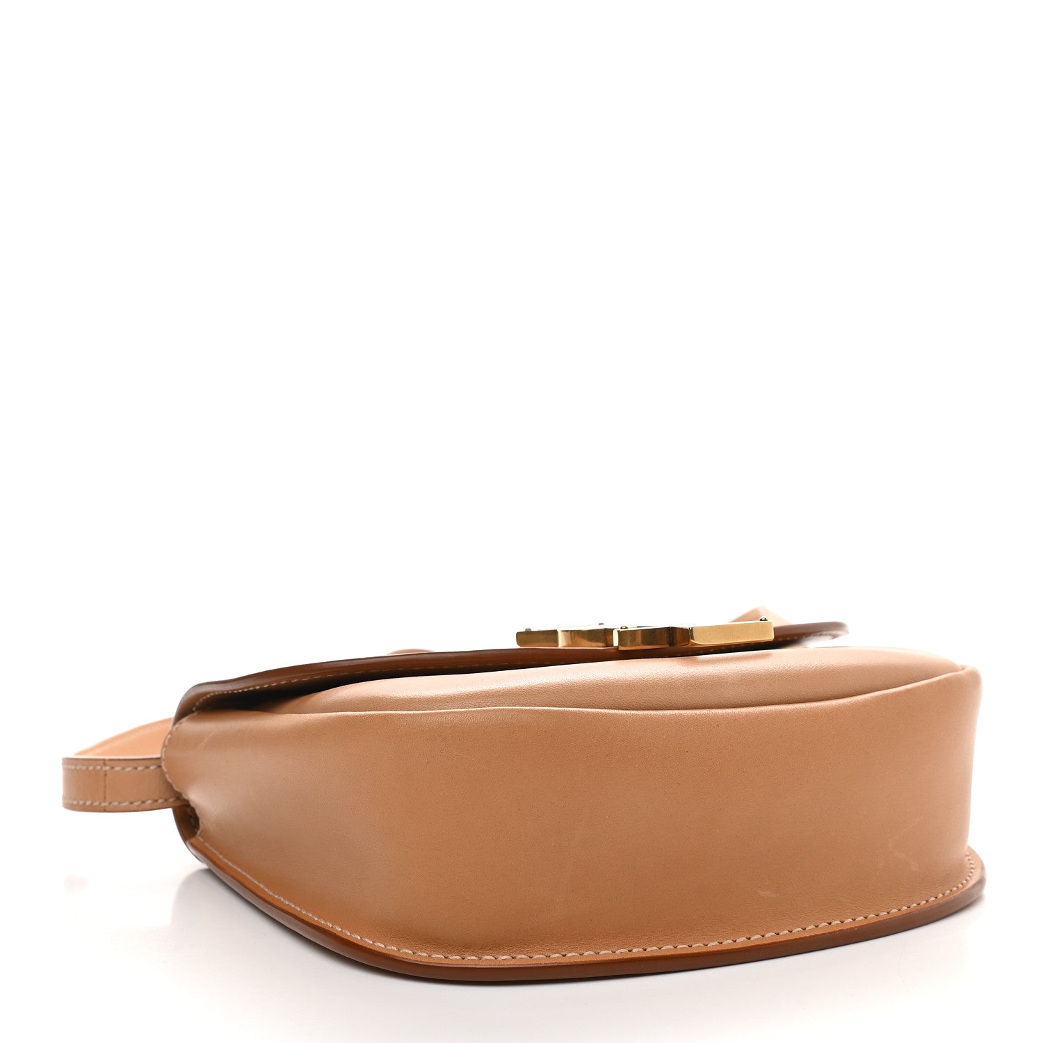 Saint Laurent Smooth Vintage Calfskin Small Kaia Satchel Brown Gold 4 of 9