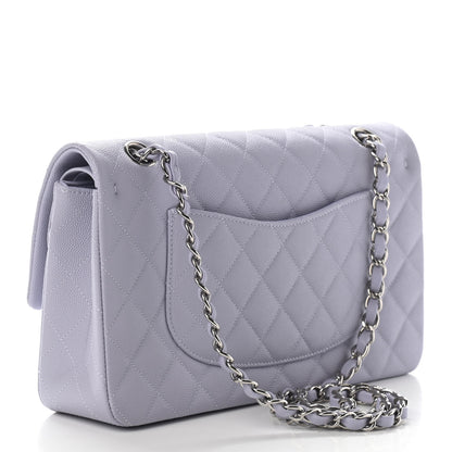 Chanel Caviar Quilted Medium Double Flap Light Purple 3 of 9