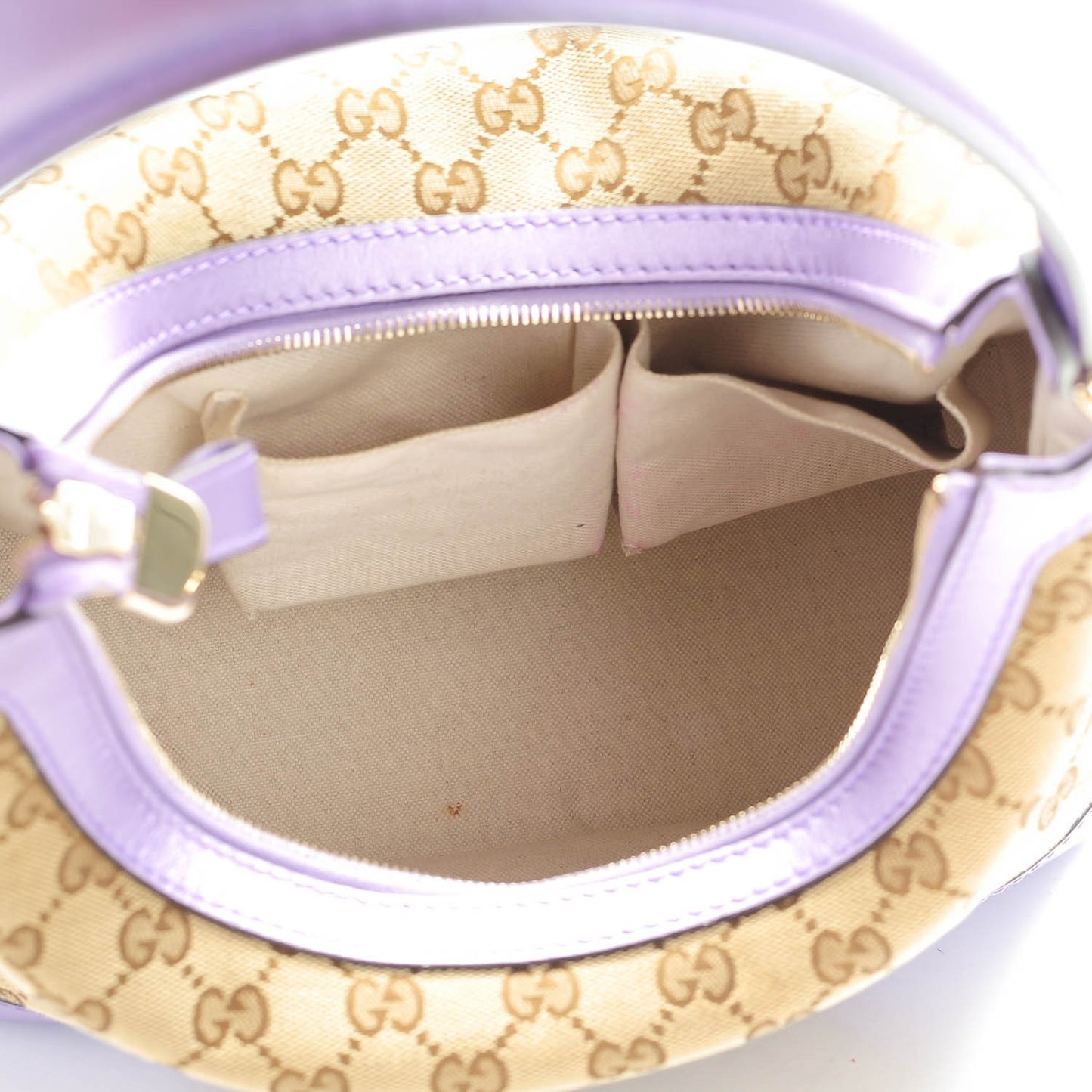 Monogram Medium Lovely Heart Hobo Lavender