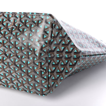 Goyard Goyardine Saint Louis Claire Voie GM Black Blue 8 of 8