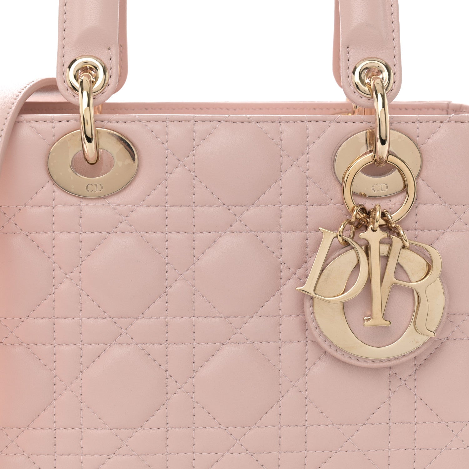 Christian Dior Lambskin Cannage Small Lucky Badges My Lady Dior Light Pink 8 of 10