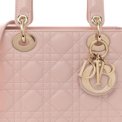 Christian Dior Lambskin Cannage Small Lucky Badges My Lady Dior Light Pink 8 of 10