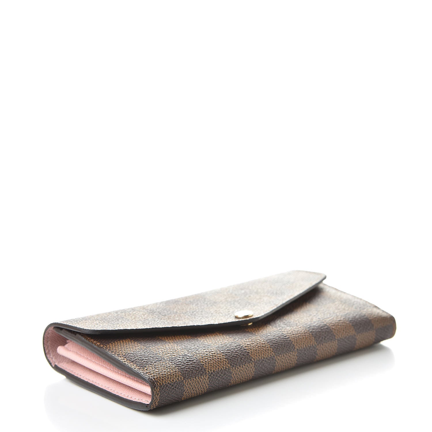 Louis Vuitton Damier Ebene Sarah Wallet NM Rose Ballerine 4 of 7