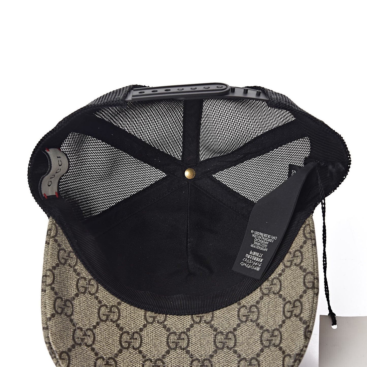GG Supreme Monogram Bosco Patch Baseball Hat 55 Beige Malva
