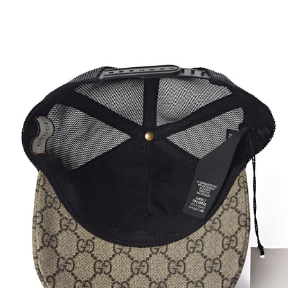 Gucci GG Supreme Monogram Bosco Patch Baseball Hat 55 Beige Malva 5 of 7