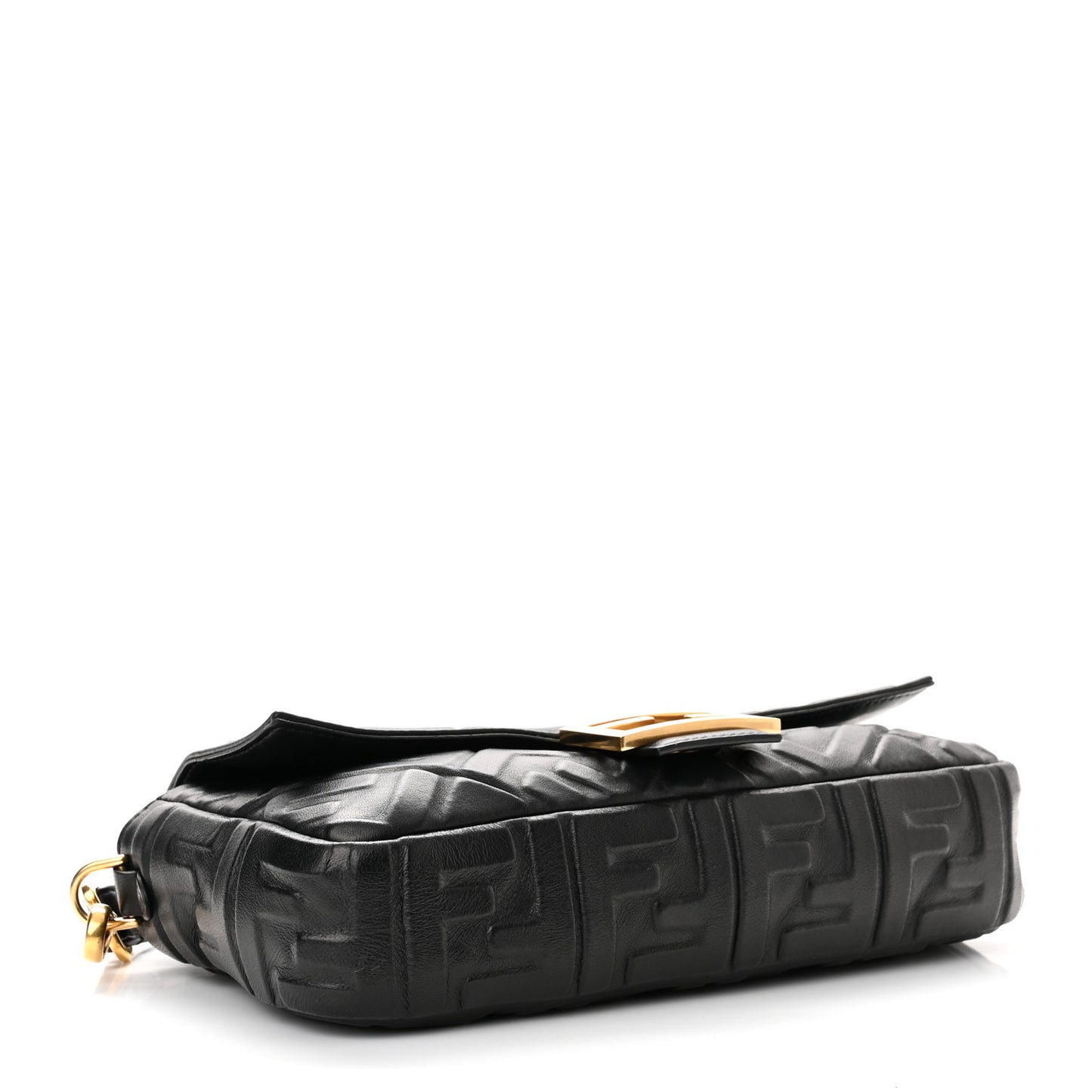 Nappa FF 1974 Embossed Baguette Black