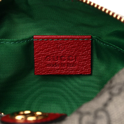 Gucci Soft GG Supreme Monogram Calfskin Small Ophidia Cosmetic Case Beige Ebony Hibiscus Red 6 of 7