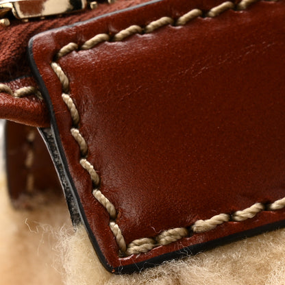 Chloe Shearling Vegetable Tanned Calfskin Mini Edith Sepia Brown 10 of 12
