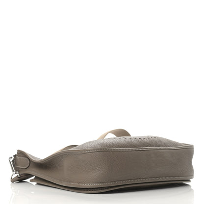 Hermes Taurillon Clemence Evelyne III PM Etoupe 11 of 15
