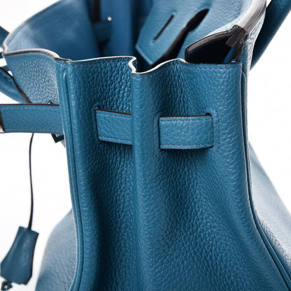 Hermes Taurillon Clemence Birkin 35 Bleu Izmir 10 of 42