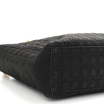 Christian Dior Nylon Cannage Large Lady Dior Black 9 of 13
