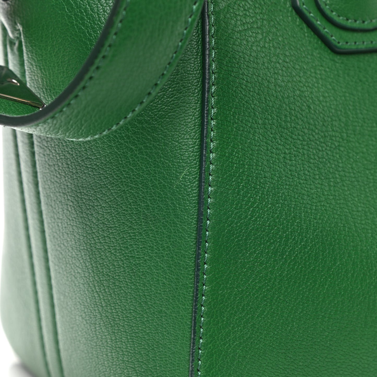Sugar Goatskin Small Antigona Emerald