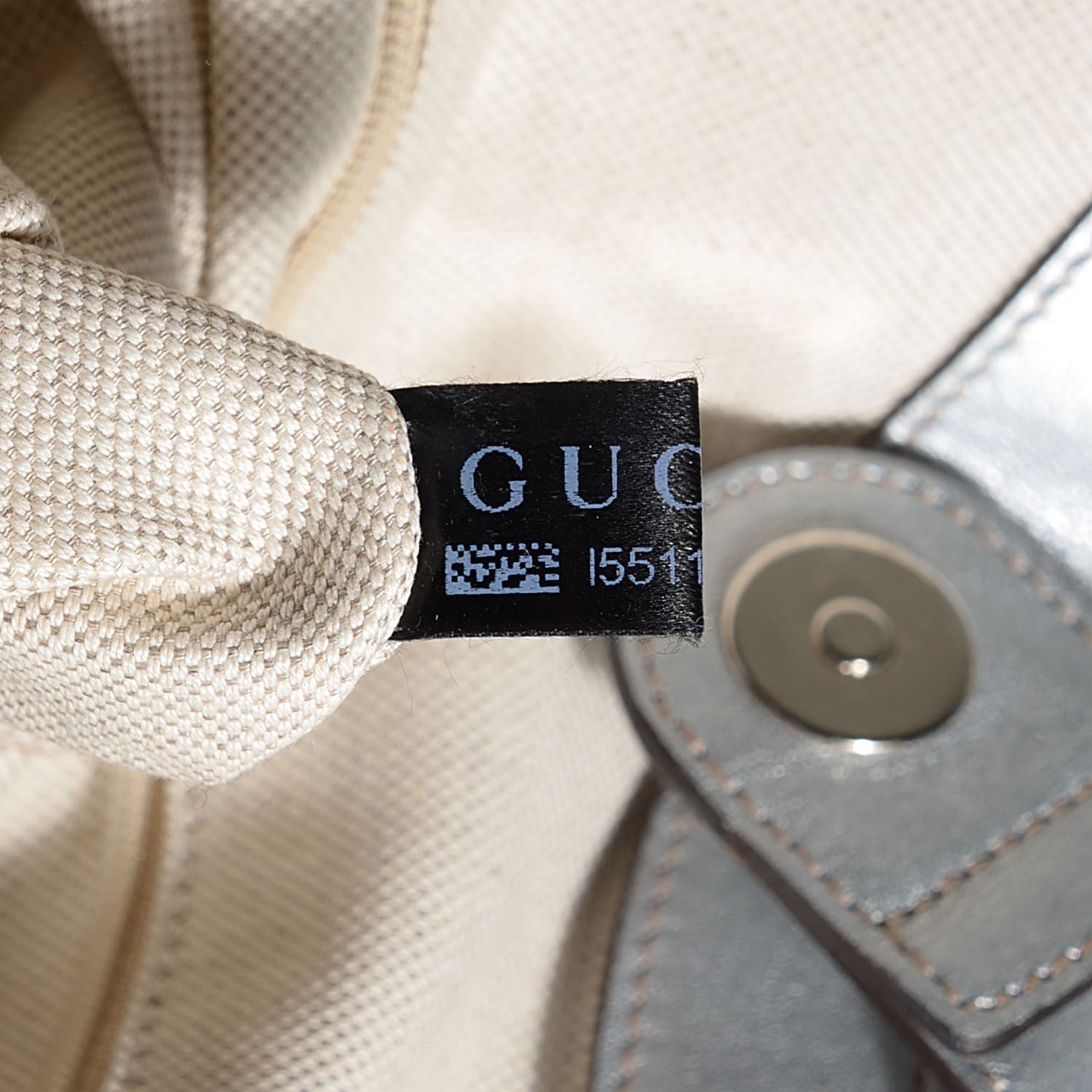 Gucci Metallic Python Large Sukey Tote Silver 8 of 9