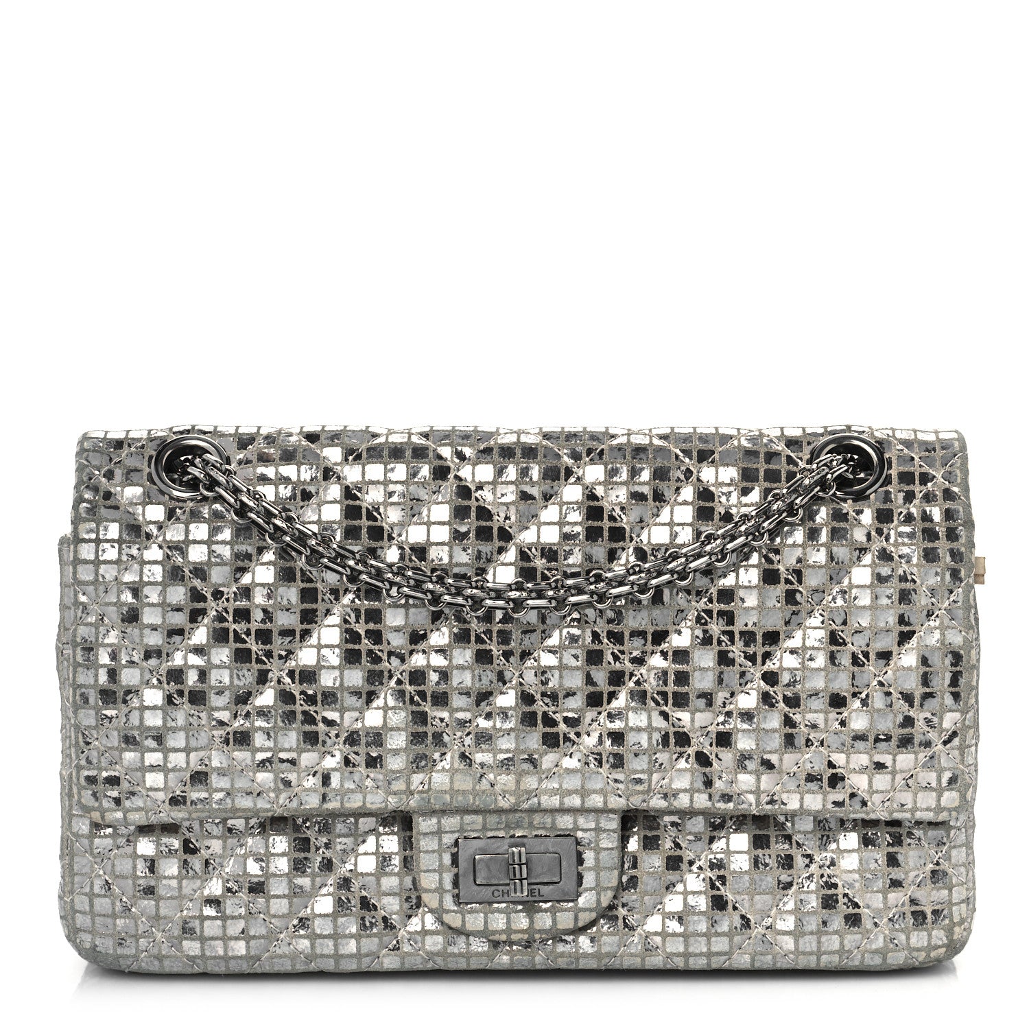 Chanel Mirror 2.55 Reissue 225 Flap Silver 1 of 12