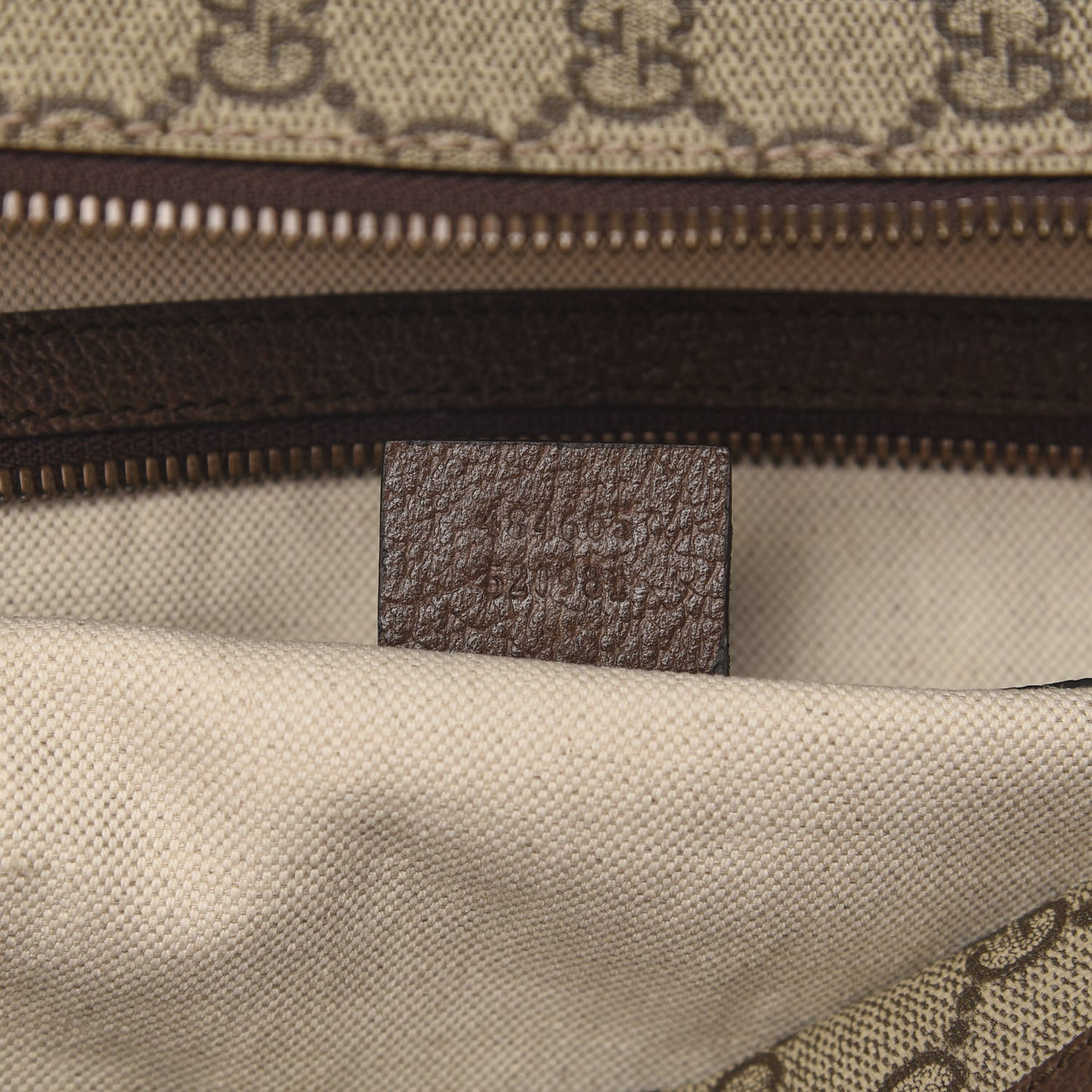 GG Supreme Monogram Rainbow Strap Briefcase Brown