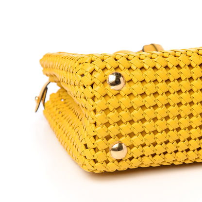 Fendi Nappa Matisse Intreccio Medium Peekaboo Iconic Satchel Mimosa 8 of 10