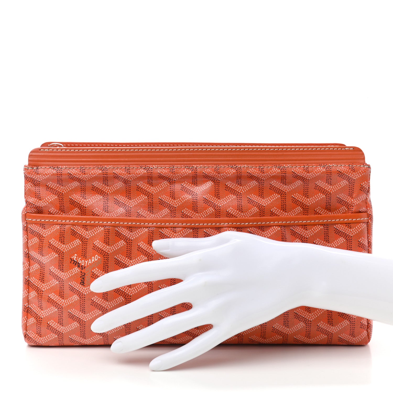 Goyard Goyardine Miroir Toiletry Bag GM Orange 2 of 7