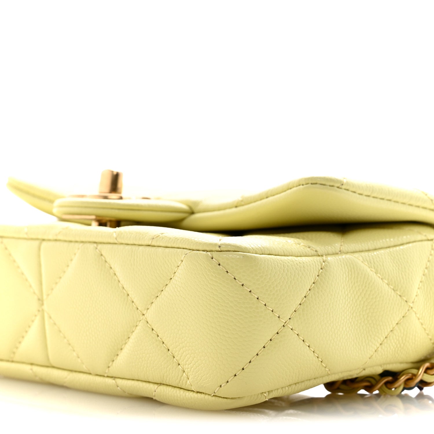 Chanel Shiny Caviar Belt Bag Light Green 10 of 10